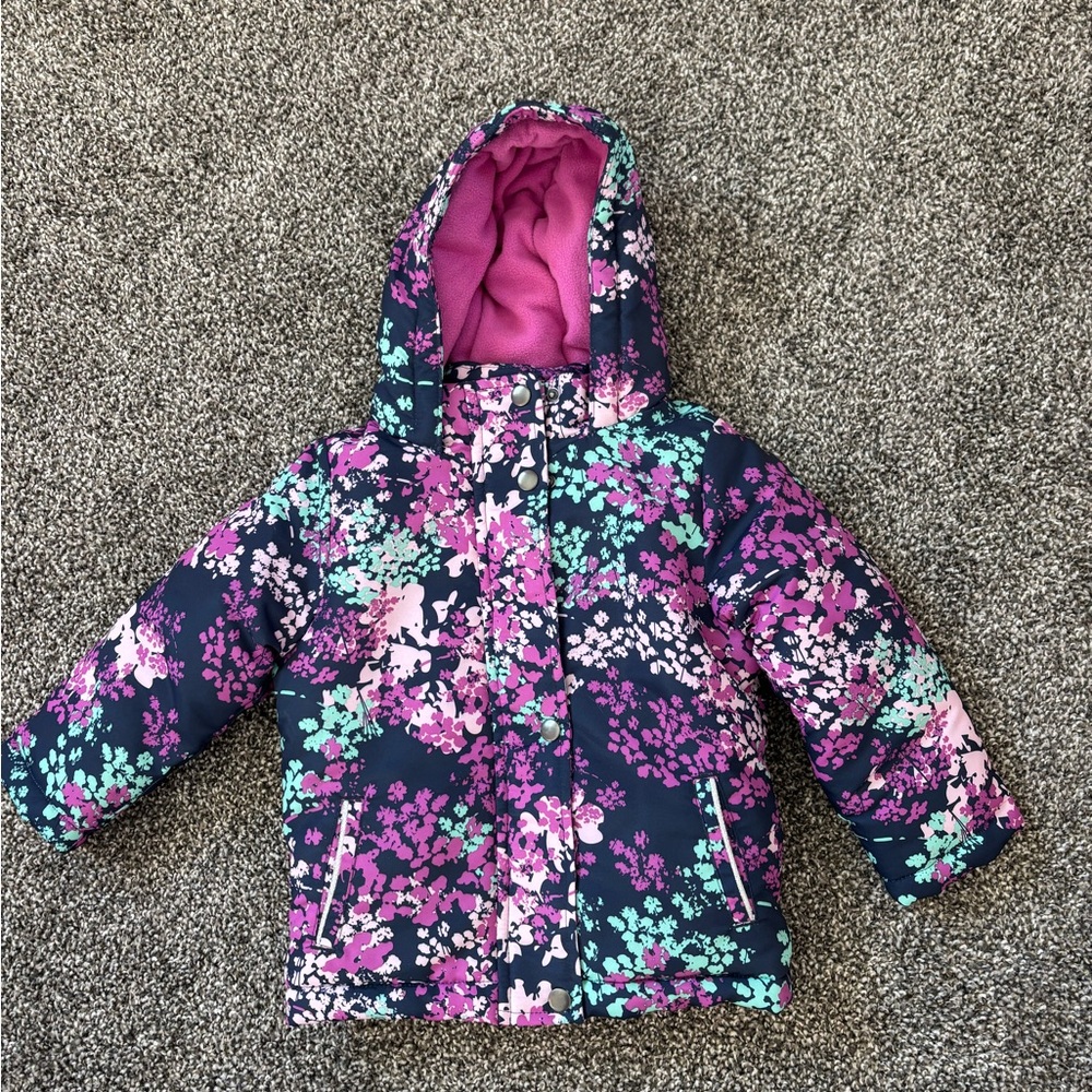 Falls Creek Kids Pink and Navy Floral Jacket